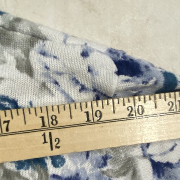 Woman Within Cardigan Sweater 4X Floral Cotton Button Up Short Sleeve Plus Size - Picture 12 of 12